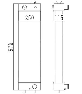PC128-8 PC128-6 PC128US-2 PC138US-2 Excavator Radiator 22B-03-13110