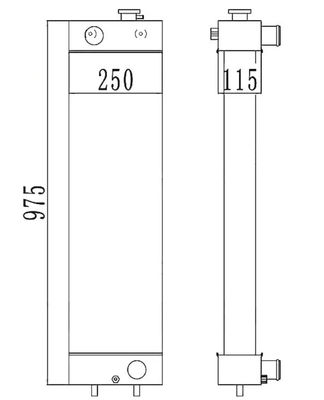 22B-03-13110 PC128-8 PC128-6 PC128US-2 PC138US-2 Excavator Radiator