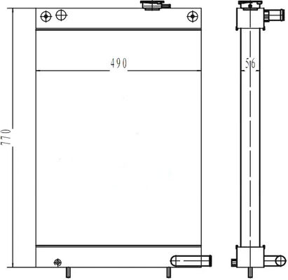 440211-00175 DH80-7 New Model DX80 Excavator Radiator High Quality