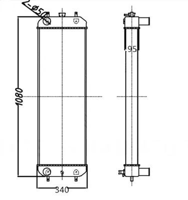 Aluminum Radiator ZAX200-3/ZAX210-3 Excavator Radiator 4625641/4693832