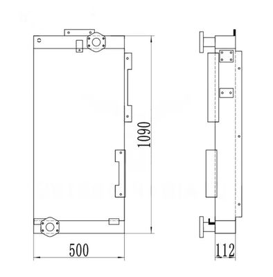 R210LC-9 R210NLC-9 R250LC-9 R210W-9 R215-9 Oil Cooler 11Q6-40640 For Excavator