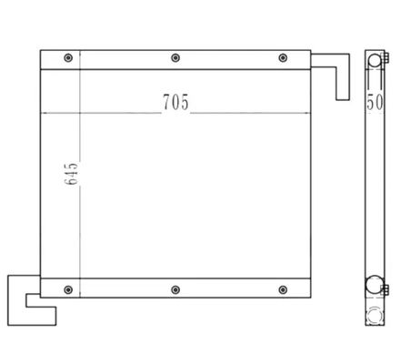 High Quality Excavator EX100-1 EX120-1 Oil Cooler 4285627