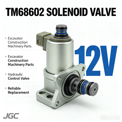 Excavator Construction Machinery Parts TM68602 12V Solenoid Valve