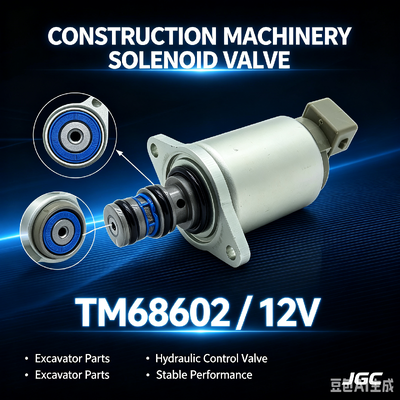 Excavator Construction Machinery Parts TM68602 12V Solenoid Valve