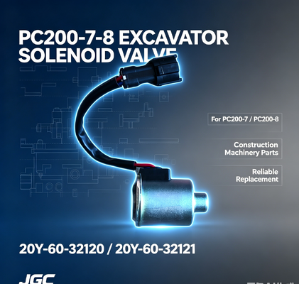 20Y-60-32120 20Y-60-32121Construction Machinery Parts PC200-7-8 Excavator Solenoid Valve