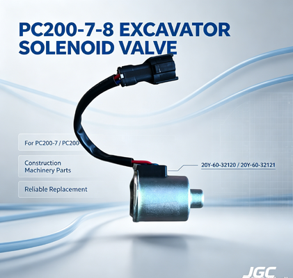 20Y-60-32120 20Y-60-32121Construction Machinery Parts PC200-7-8 Excavator Solenoid Valve