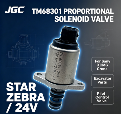STAR ZEBRA TM68301 Excavator Parts New Thomas Pilot Proportional Solenoid Valve for Sany XCMG Crane 24V for Retail Industries