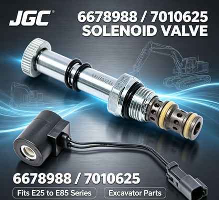 Solenoid Valve 6678988 7010625 for Excavators E25 E26 E27 E27Z E32 E32i E34 E35 E35i E35Z E37 E42 E45 E50 E55 E85