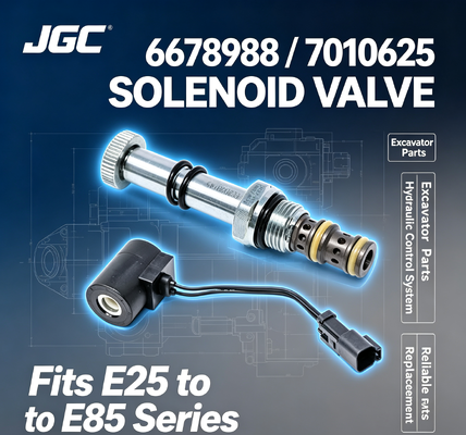 Solenoid Valve 6678988 7010625 for Excavators E25 E26 E27 E27Z E32 E32i E34 E35 E35i E35Z E37 E42 E45 E50 E55 E85