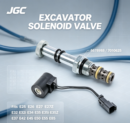 Solenoid Valve 6678988 7010625 for Excavators E25 E26 E27 E27Z E32 E32i E34 E35 E35i E35Z E37 E42 E45 E50 E55 E85