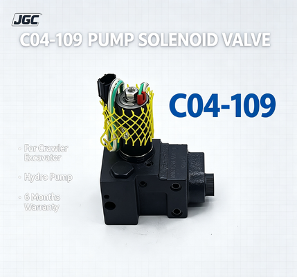 Best Price C04-109 Crawler Excavator Pump Solenoid Valve for for Hydro Pump Construction Machinery 6 Months Warranty