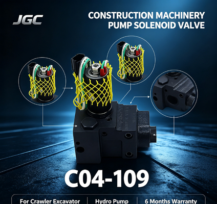 Best Price C04-109 Crawler Excavator Pump Solenoid Valve for for Hydro Pump Construction Machinery 6 Months Warranty