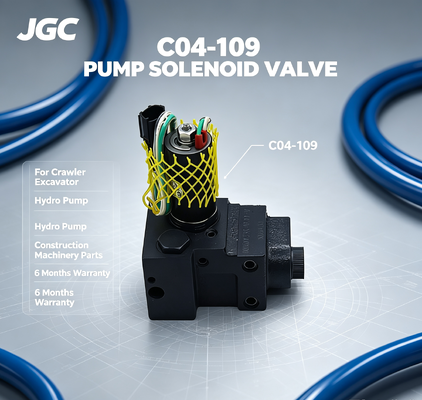Best Price C04-109 Crawler Excavator Pump Solenoid Valve for for Hydro Pump Construction Machinery 6 Months Warranty