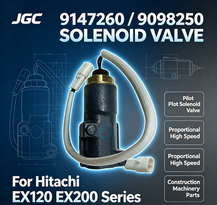 Ex120 Ex200-3 Ex200-2 Ex200-5 Proportional High Speed Solenoid Valve 9147260 9098250 Excavator pilot Solenoid Valve for Hitachi