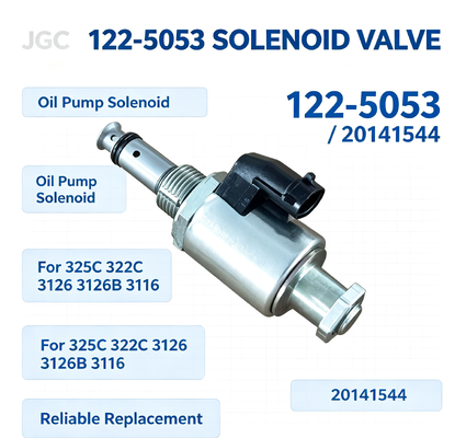 122-5053 20141544 Excavator Solenoid Valve 1225053 Oil Pump Solenoid for Excavator 325C 322C 3126 3126B 3116 3126
