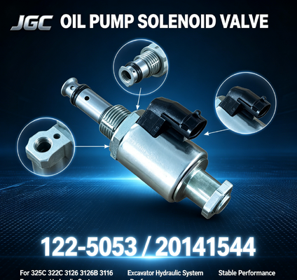 122-5053 20141544 Excavator Solenoid Valve 1225053 Oil Pump Solenoid for Excavator 325C 322C 3126 3126B 3116 3126