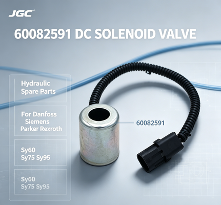 60082591 Hydraulic Spare Parts DC Solenoid Valve for danfoss parker Rexroth Sy60 Sy75 Sy95
