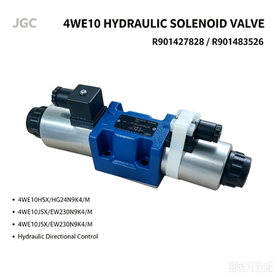 4WE10 Series R901427828 4WE10H5X/HG24N9K4/M R901483526 4WE10J5X/EW230N9K4/M Hydraulic Solenoid Directional Valve
