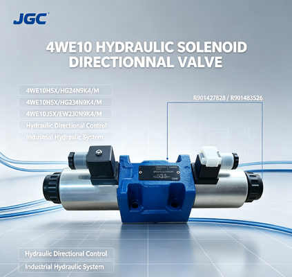 4WE10 Series R901427828 4WE10H5X/HG24N9K4/M R901483526 4WE10J5X/EW230N9K4/M Hydraulic Solenoid Directional Valve