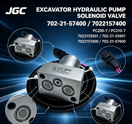 PC200-7 PC210-7 7022155901 7022157600 702-21-55901 702-21-57600  7022157400 Hydraulic Pump Solenoid Valve