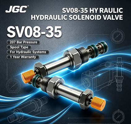 SV08-35   Electric Spool Screw-in Hydraulic Solenoid Valve 207 Bar Pressure 1 Year Warranty for Hydraulic Systems