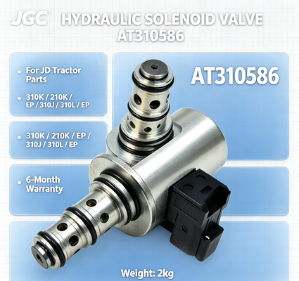 AT310586  New Hydraulic Solenoid Valve  for JD Tractor Parts 310K/210K/EP/310J/310L/EP 6-Month Warranty 2kg