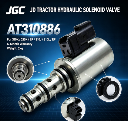 AT310586  New Hydraulic Solenoid Valve  for JD Tractor Parts 310K/210K/EP/310J/310L/EP 6-Month Warranty 2kg