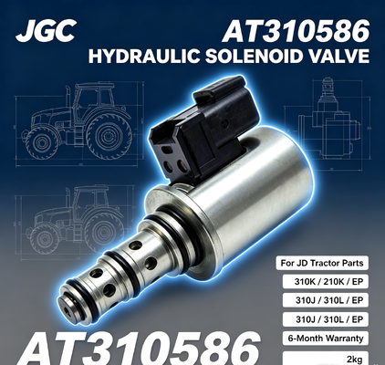 AT310586  New Hydraulic Solenoid Valve  for JD Tractor Parts 310K/210K/EP/310J/310L/EP 6-Month Warranty 2kg
