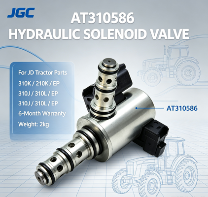 AT310586  New Hydraulic Solenoid Valve  for JD Tractor Parts 310K/210K/EP/310J/310L/EP 6-Month Warranty 2kg