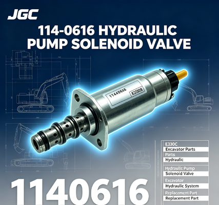 E330C   Excavator Parts Solenoid Valve  Hydraulic Pump Solenoid Valve 114-0616 1140616