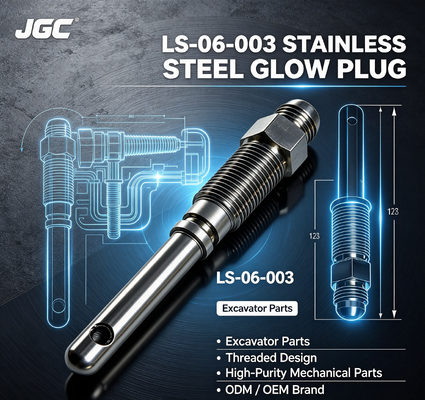LS-06-003   Customized High-Purity Mechanical Parts Excavator Parts Threaded Stainless Steel Glow Plug Model ODM/OEM Brand