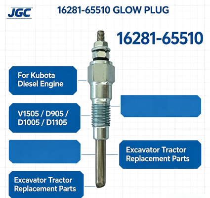 16281-65510 Glow Plug for Kubota Diesel Engine V1505 D905 D1005 D1105 Excavator Tractor Replacement Parts