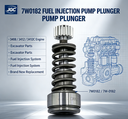 7W-0182  Brand New Excavator Parts Fuel Injection Pump Plunger Suitable for 3408 3412 3412C Engine Excavator Parts