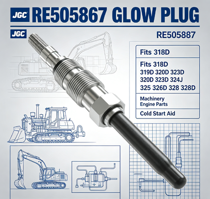 318D 319D 320D 323D 324J 325 326D 328 328D  Glow Plug RE505867 Fits .  Machinery Engine Parts