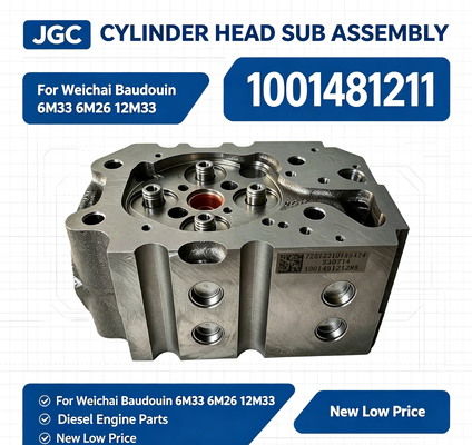 1001481211  New Low Price Cylinder Head Sub Assembly  Cylinder Head for Weichai Baudouin 6M33 6M26 12M33 Diesel Engines