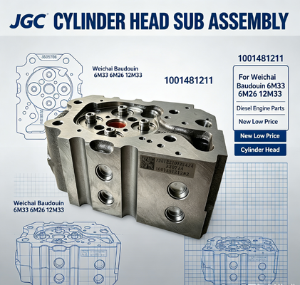1001481211  New Low Price Cylinder Head Sub Assembly  Cylinder Head for Weichai Baudouin 6M33 6M26 12M33 Diesel Engines