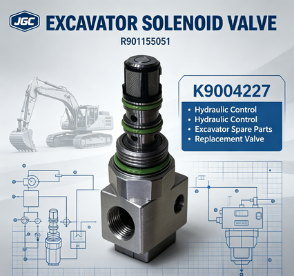 R901155051  Excavator Spare Parts  Excavator Solenoid Valve K9004227 R901155051