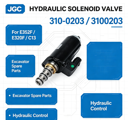 310-0203 3100203 EXCAVATOR SOLENOID VALVE for E352F E320F C13 HYDRAULIC SOLENOID VALVE