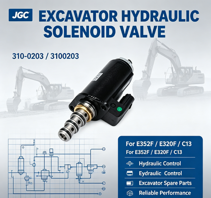 310-0203 3100203 EXCAVATOR SOLENOID VALVE for E352F E320F C13 HYDRAULIC SOLENOID VALVE