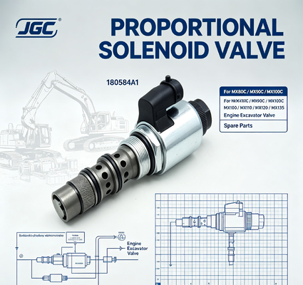 180584A1 Proportional Solenoid Valve for MX80C MX90C MX100C MX100 MX110 MX120 MX135 Engine Excavator Valve Spare Parts