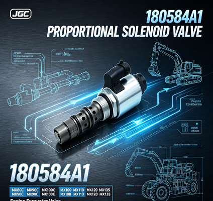 180584A1 Proportional Solenoid Valve for MX80C MX90C MX100C MX100 MX110 MX120 MX135 Engine Excavator Valve Spare Parts
