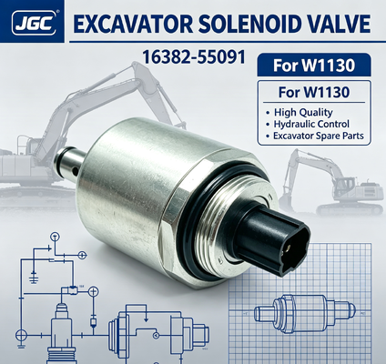 16382-55091High Quality Excavator Solenoid Valve  for W1130
