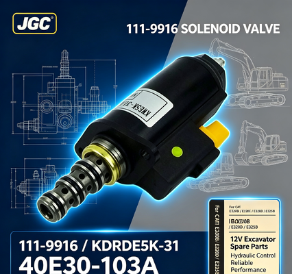 111-9916  12V Excavator Group Solenoid Valve Part No KDRDE5K-31 40E30-103A for CAT E320b E320c E320d E325b