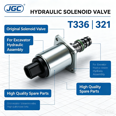 T336 | 321 High Quality  Original Solenoid Valve for Excavator Hydraulic Assembly Spare Parts