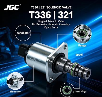 T336 | 321 High Quality  Original Solenoid Valve for Excavator Hydraulic Assembly Spare Parts