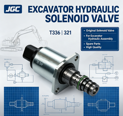 T336 | 321 High Quality  Original Solenoid Valve for Excavator Hydraulic Assembly Spare Parts