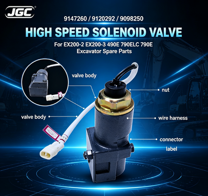 9147260 9120292 9098250  High Speed Solenoid Valve for Excavators EX200-2 EX200-3 490E 790ELC 790E