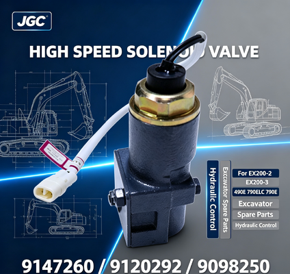9147260 9120292 9098250  High Speed Solenoid Valve for Excavators EX200-2 EX200-3 490E 790ELC 790E