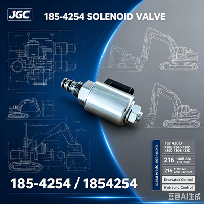 1854254   Hot Sale  Solenoid Valve for Excavator Spare Parts 420D 420E 424D 430D 430E 432D 216 216B 226 226B 232 232B