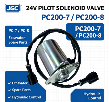 PC-7 PC-8   Excavator Parts for PC200-7 PC200-8 Solenoid Valve  Pilot Solenoid Valve 24V